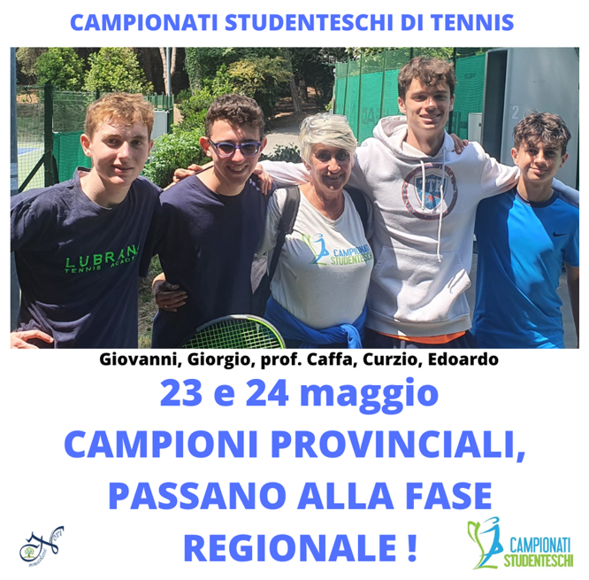 CAMPIONI provinciali DI TENNIS Cattura