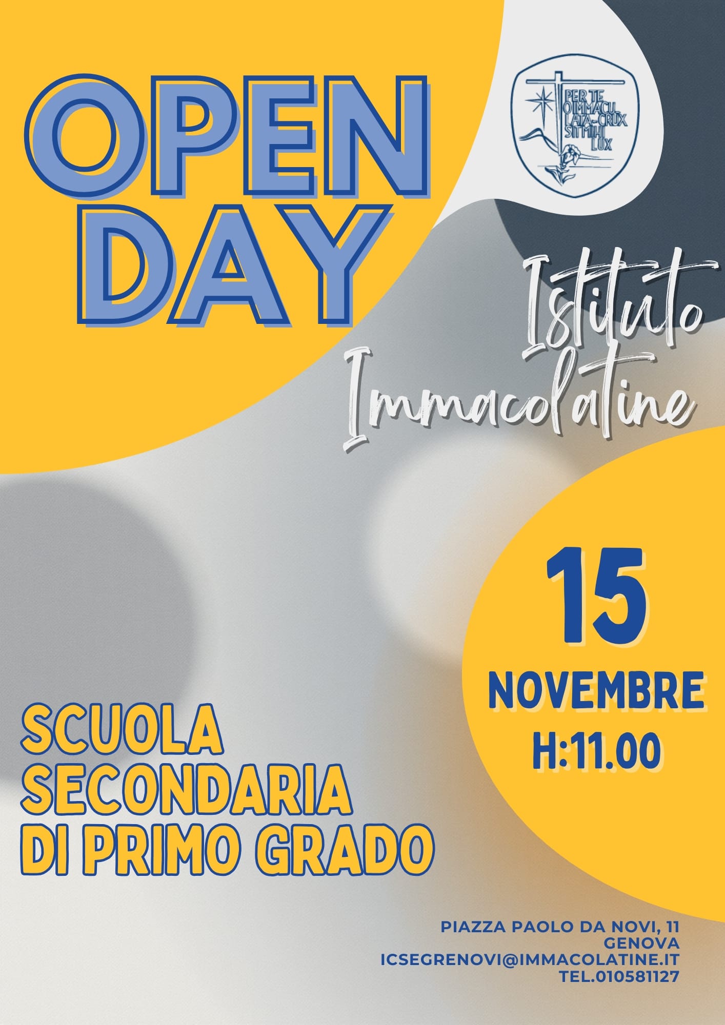 open day secondaria SAVE THE DATE